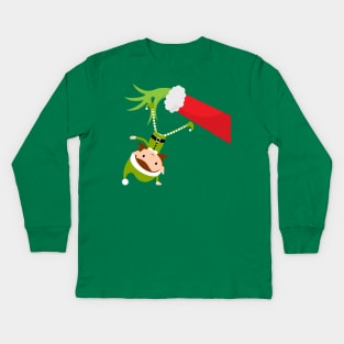 Being a Grinch Kids Long Sleeve T-Shirt